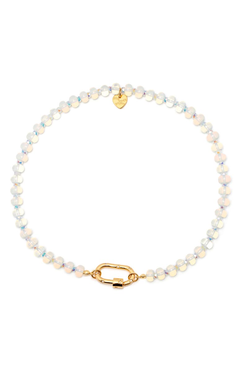 Little Words Project Farmer's Market Necklace, Main, color, White