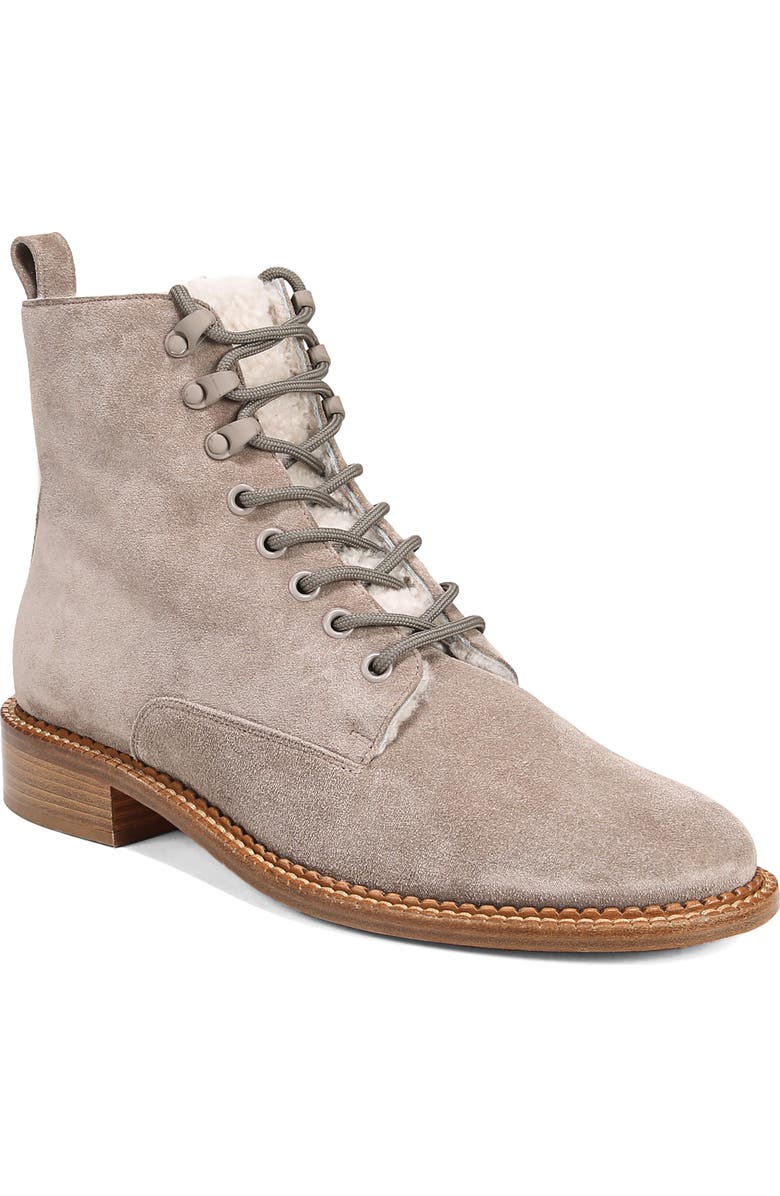 Vince Cabria 3 Genuine Shearling Lined Combat Boot, Main, color,