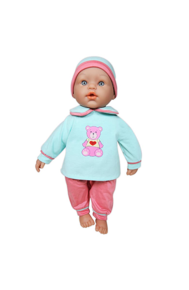 Lissi 15 Inch Baby Doll Billie with Stuffed Teddy Bear, 8 Pieces, Alternate, color, Multicolored