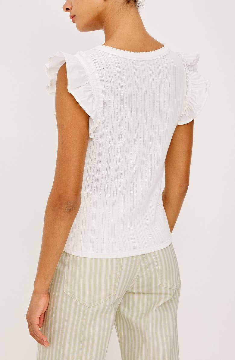 Rails Giovanna Pointelle Stitch Top, Alternate, color, White
