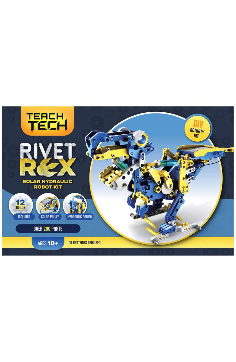Teach Tech Rivet Rex Robot, DIY Build & Play Kit, STEM Educational Toy, 10+, Main, color, Multicolored