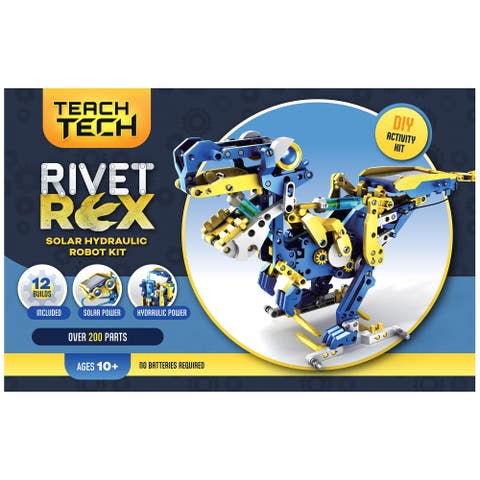 Rivet Rex Robot, DIY Build & Play Kit, STEM Educational Toy, 10+