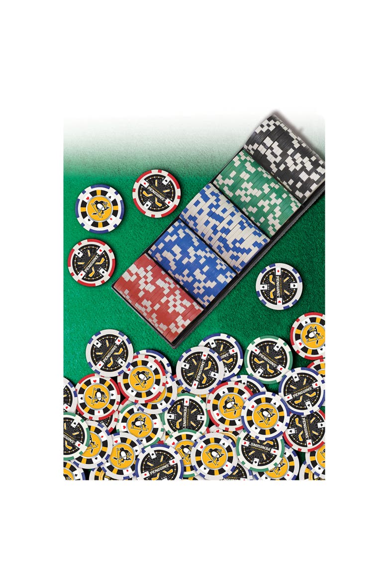 Pittsburgh Penguins 100pc Poker Chips, Alternate, color, Multicolor