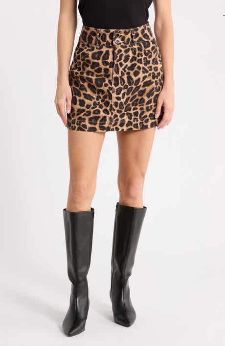 Chloe Animal Print Miniskirt