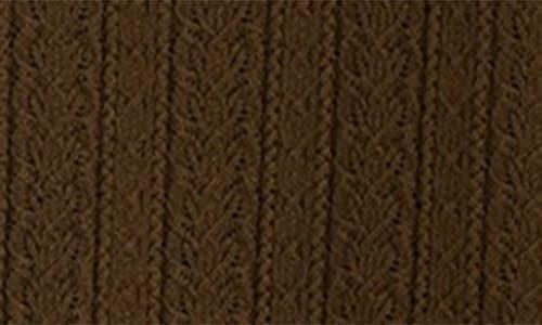 Shop Madewell The Signature Open Knit Cardigan In Dark Olive