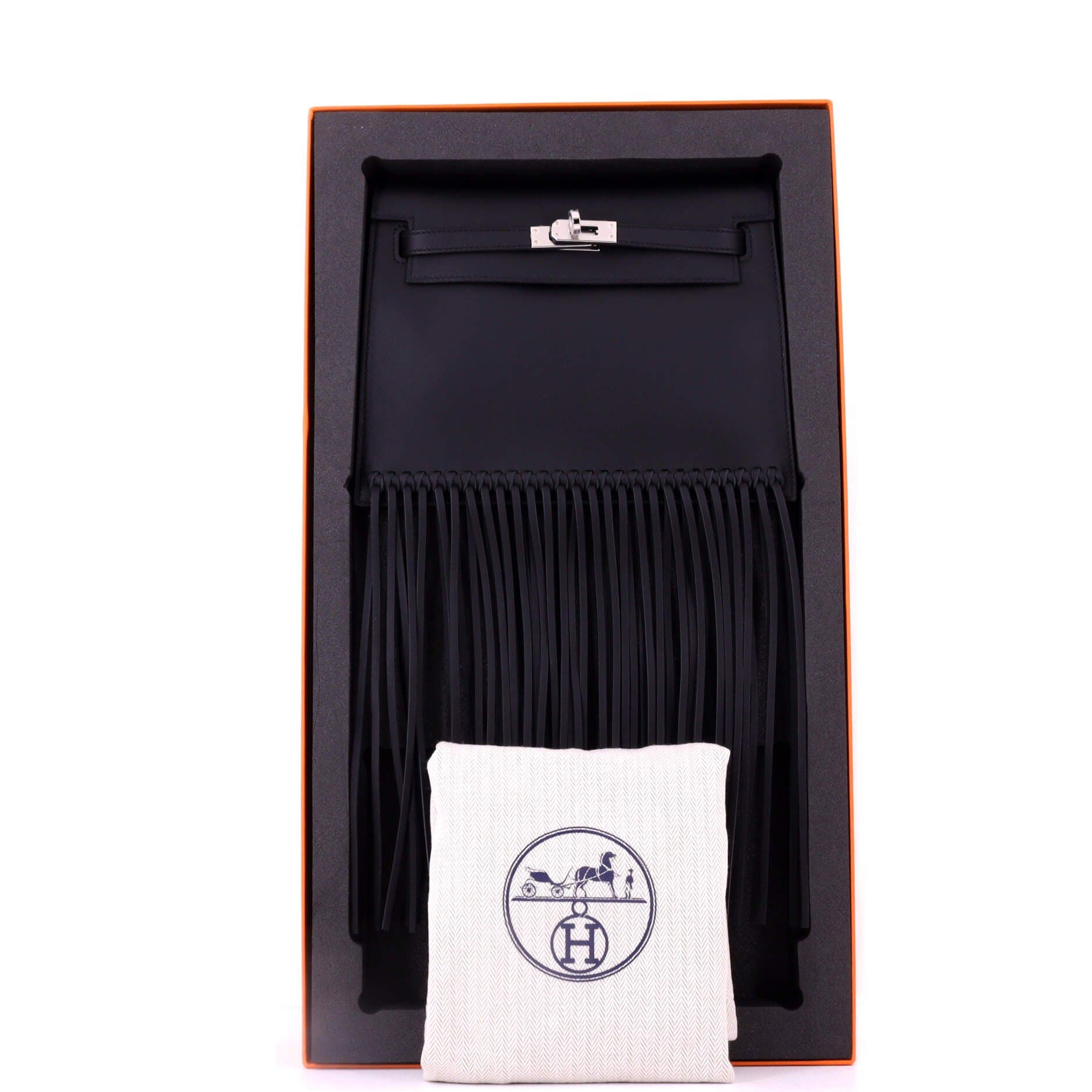 Pre-Owned Hermes Kelly Danse Anate Fringe Bag Swift, Alternate, color, 