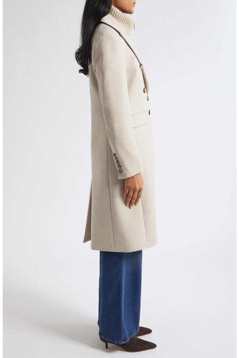 Stryder Double Breasted Dickey Coat, Alternate, color, OYSTER MELANGE