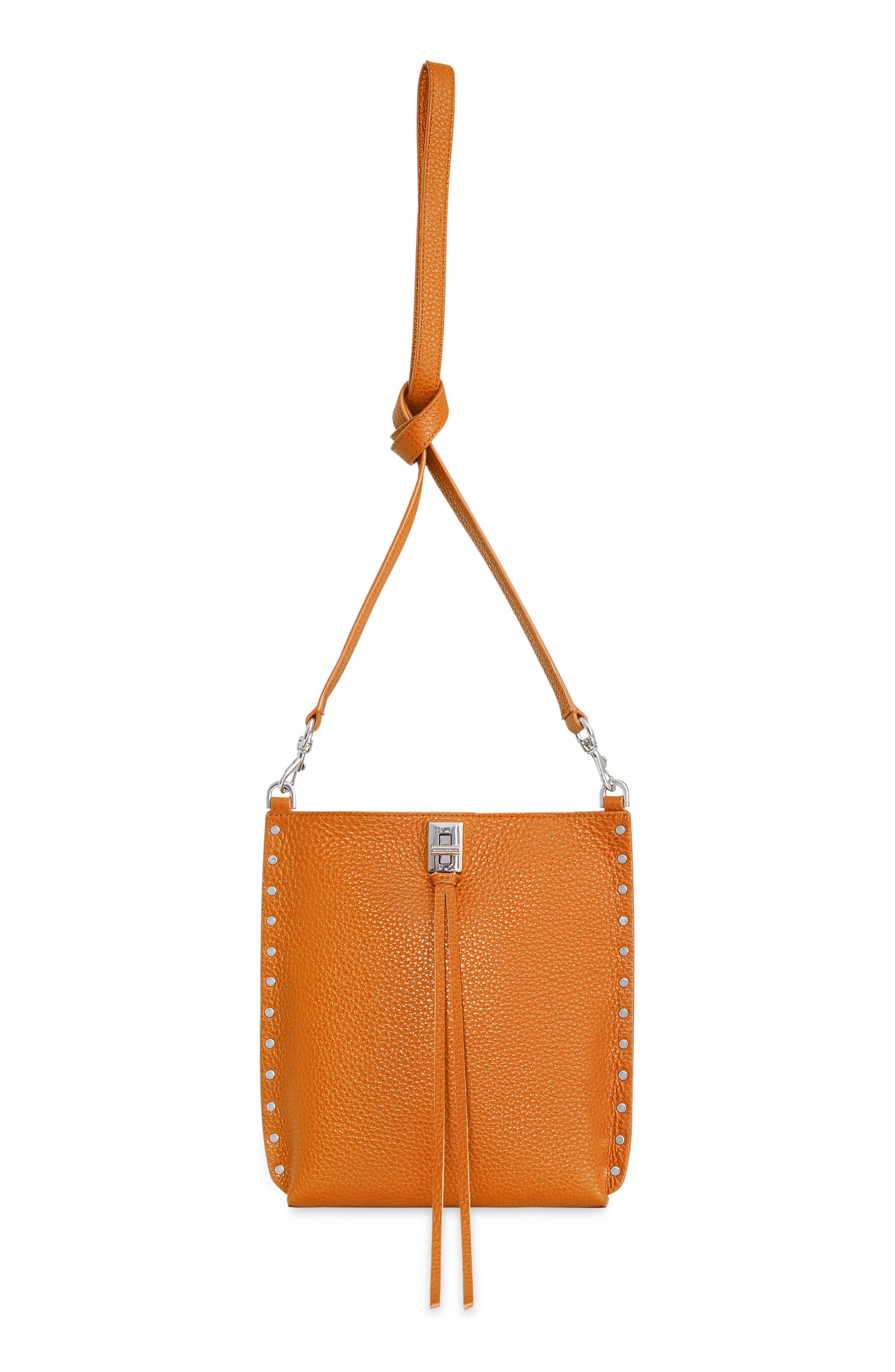 Rebecca Minkoff Darren North/South Leather Crossbody Bag, Main, color, 