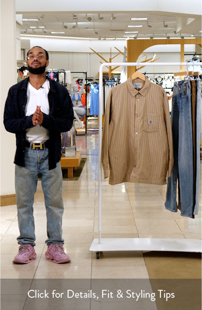 Grimsby Stripe Shirt Jacket, sales video thumbnail