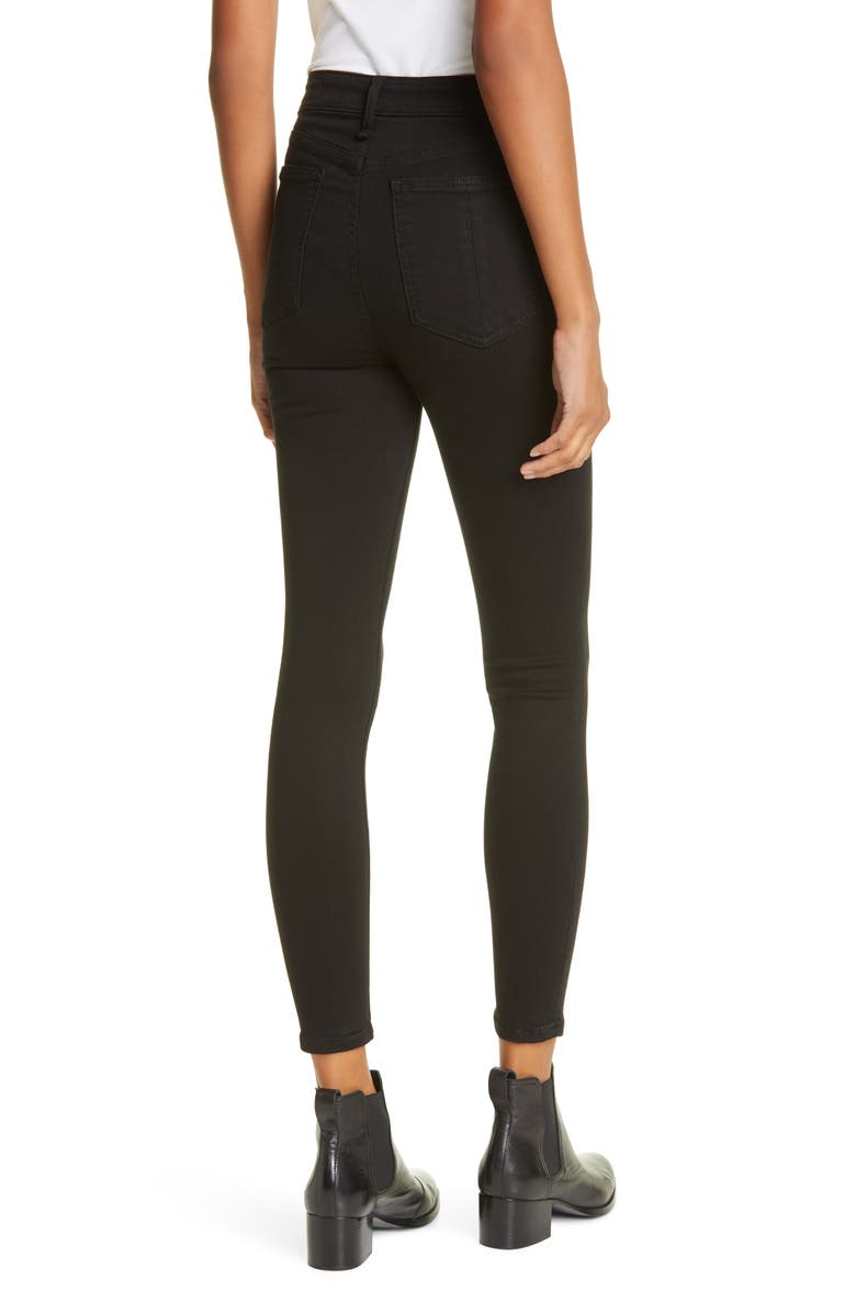 rag & bone Nina High Waist Ankle Skinny Jeans, Alternate, color,