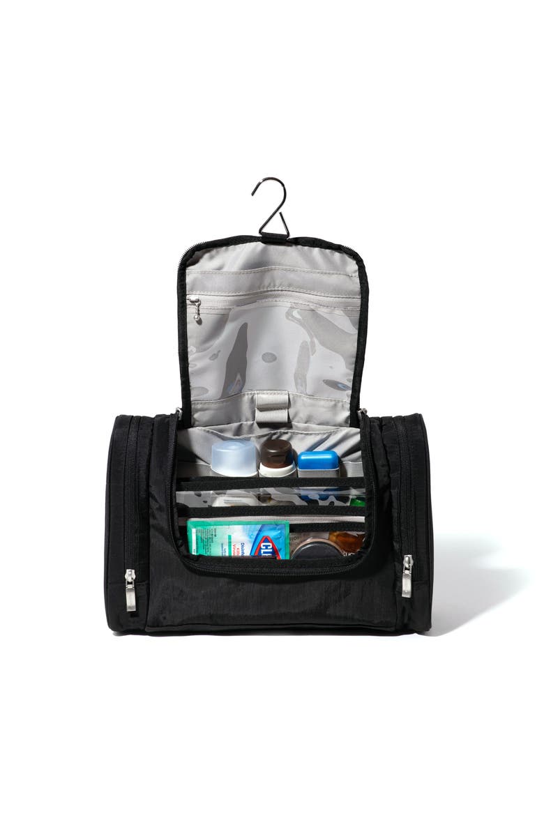 BAGGALLINI Travel Toiletry Kit Cosmetic Bag, Alternate, color, Black