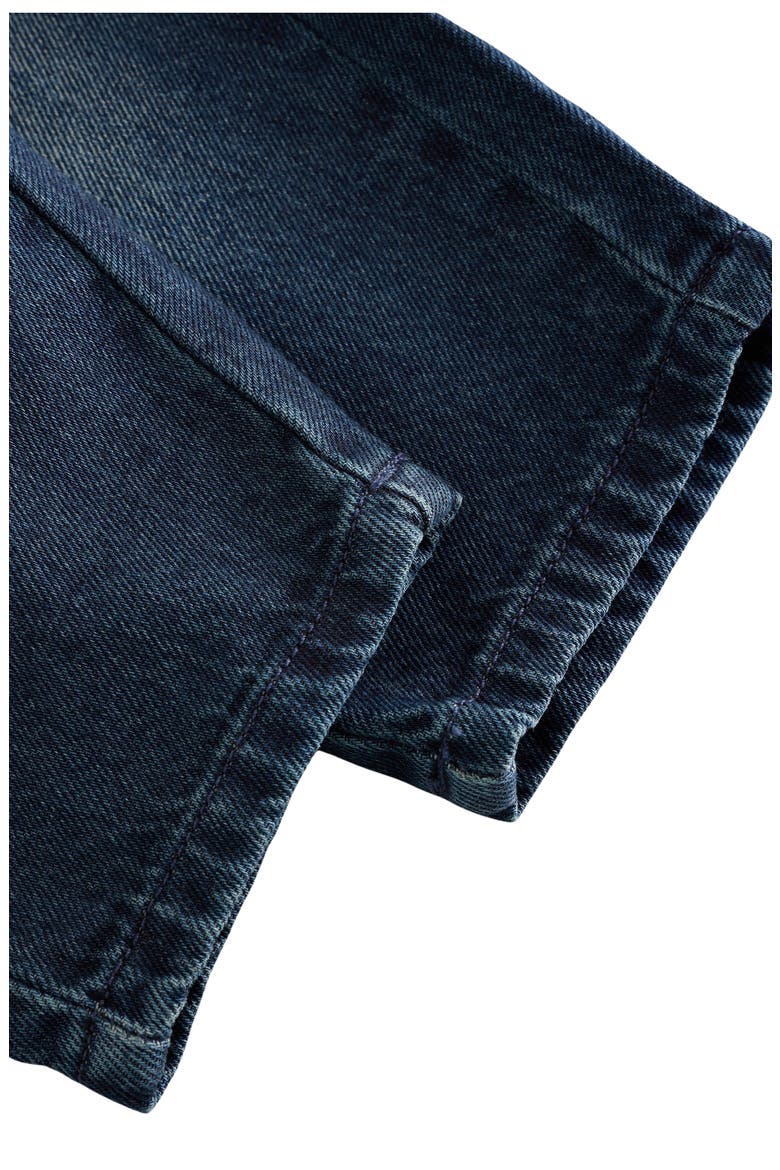 Kids' Pleat Front Barrel Leg Jeans, Alternate, color, BLUE