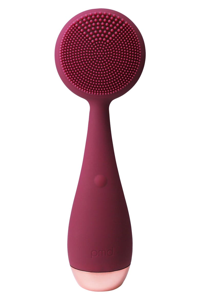Pro Clean Rose Quartz Facial Cleansing Device, Main, color, BERRY