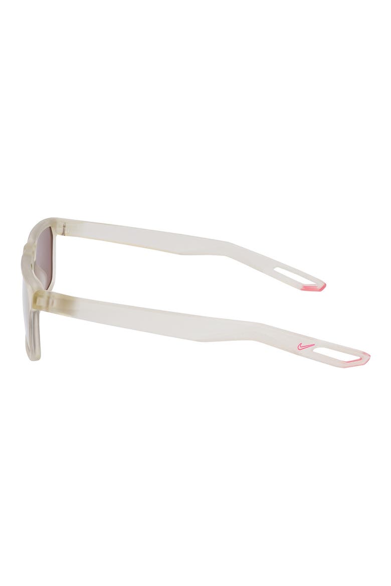 NV03 55mm Rectangular Sunglasses, Alternate, color, MATTE BONE/ BRONZE MIRROR