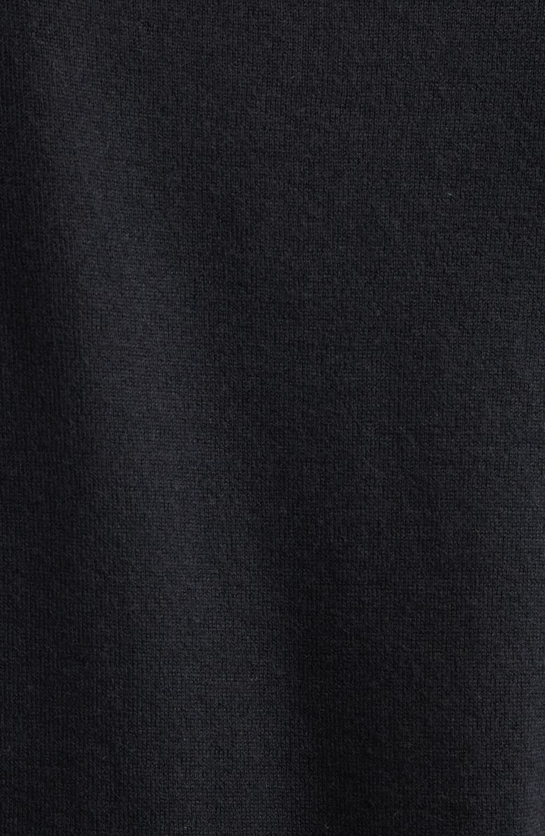 Lafayette 148 New York Short Sleeve Cashmere Crewneck Sweater, Alternate, color, Black