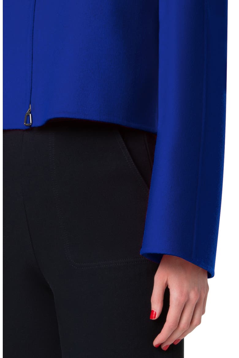 Mimi Double Face Cashmere Crop Jacket, Alternate, color, 706 PURPLE