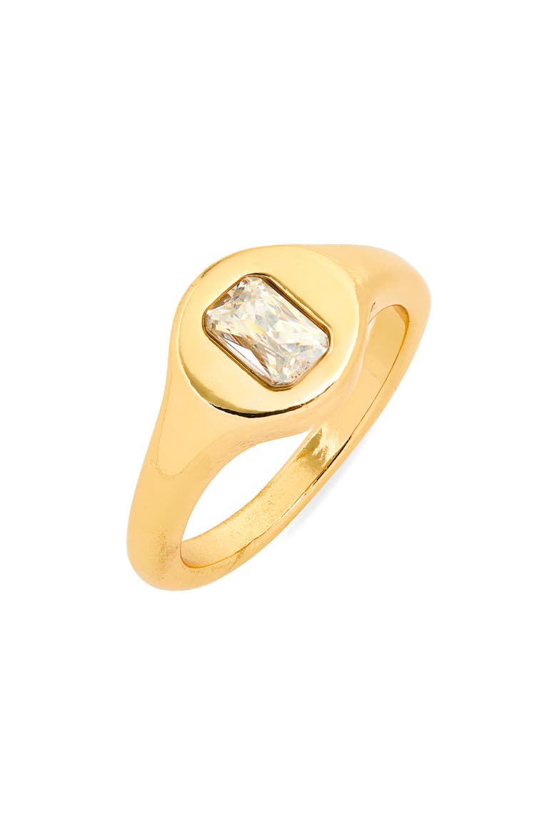 Faux Pearl Bypass Ring, Main, color, WHITE- GOLD