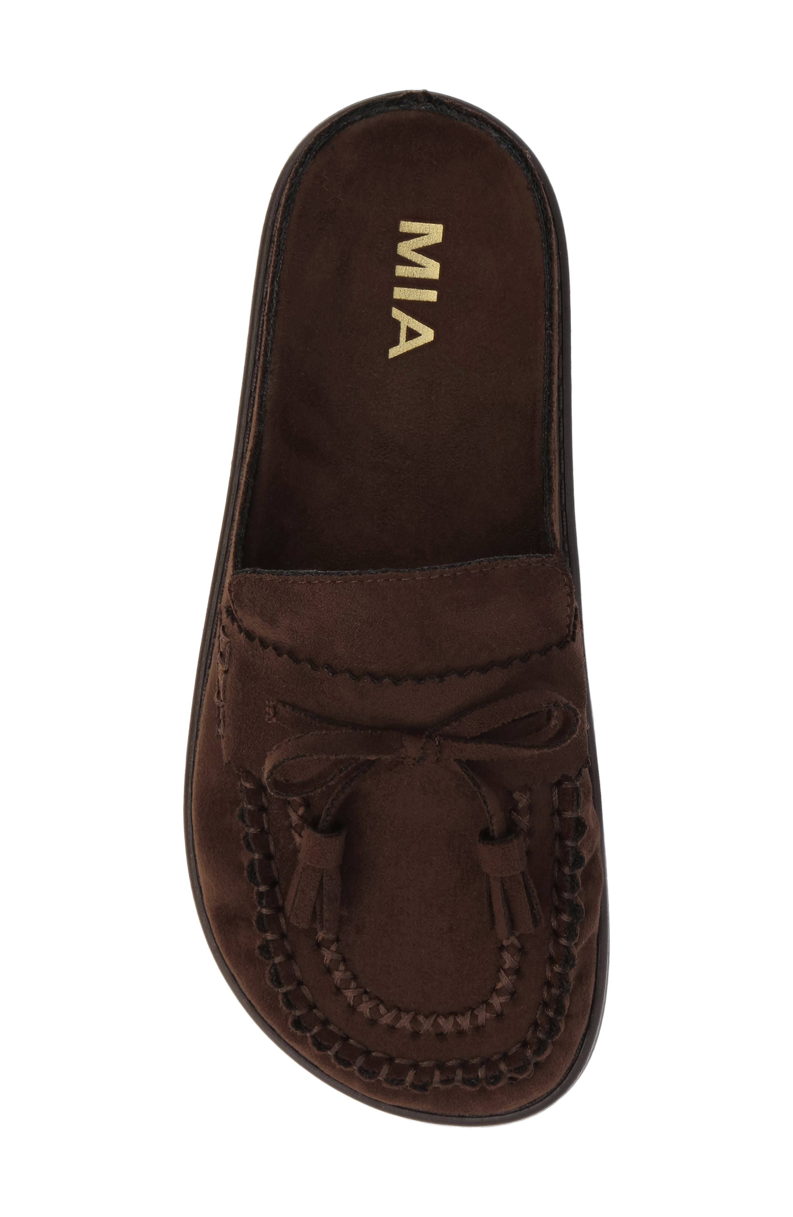 Nesha Tassel Mule, Alternate, color, CHOCOLATE