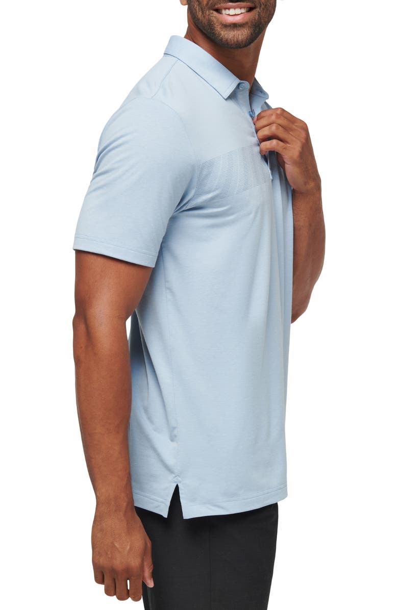 TravisMathew The Heater Jungle Pyramid Chest Stripe Golf Polo, Alternate, color, 