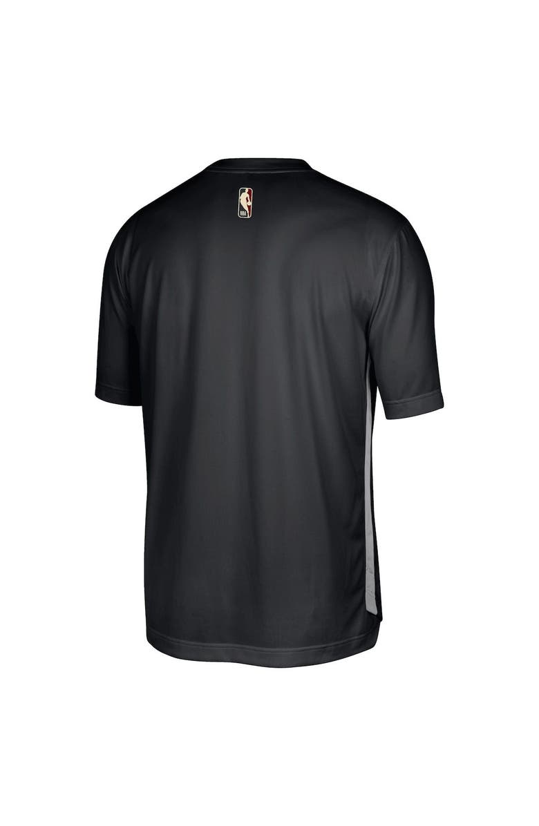 Nike Men's Nike Black San Antonio Spurs Hardwood Classics Pregame Warmup Shooting Performance T-Shirt, Alternate, color, 