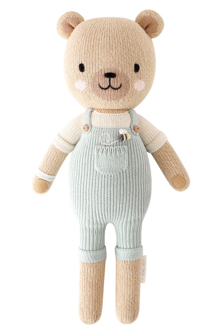 Charlie the Honey Bear Stuffed Animal, Main, color, BLUE