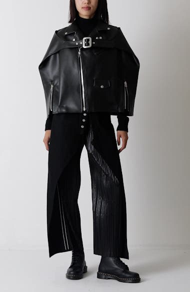 Junya watanabe パンプス Junya Watanabe x Levi's® Mixed Media Denim & Pleated Satin Pants