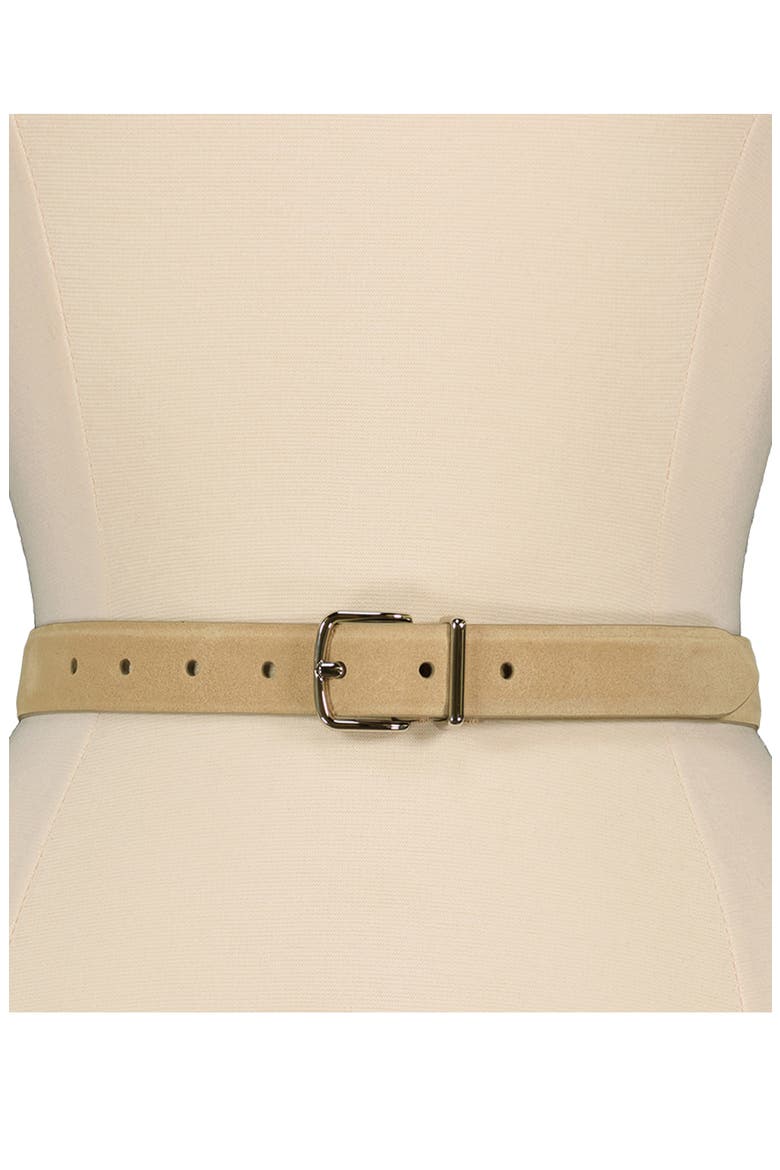 Kaia Suede Belt, Alternate, color, MAIZ