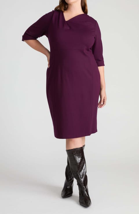 Lando Ponte Midi Dress