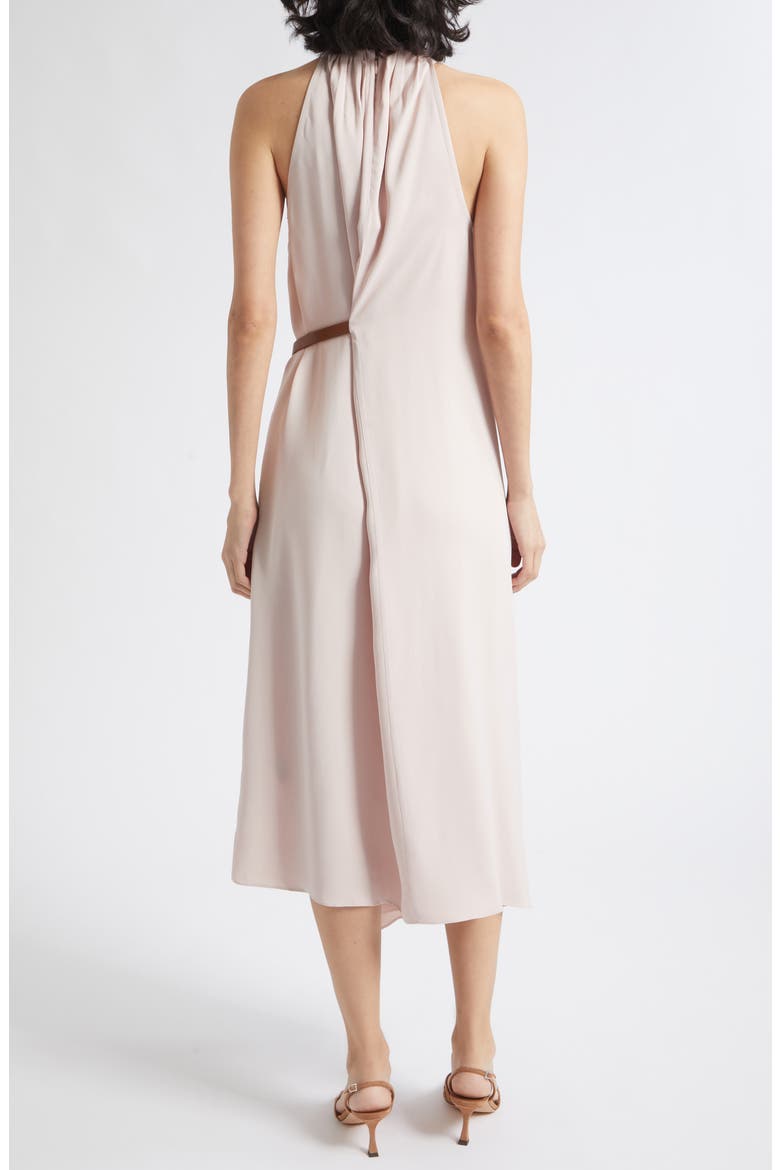 Evie Halter Neck Midi Dress, Alternate, color, PALE PINK