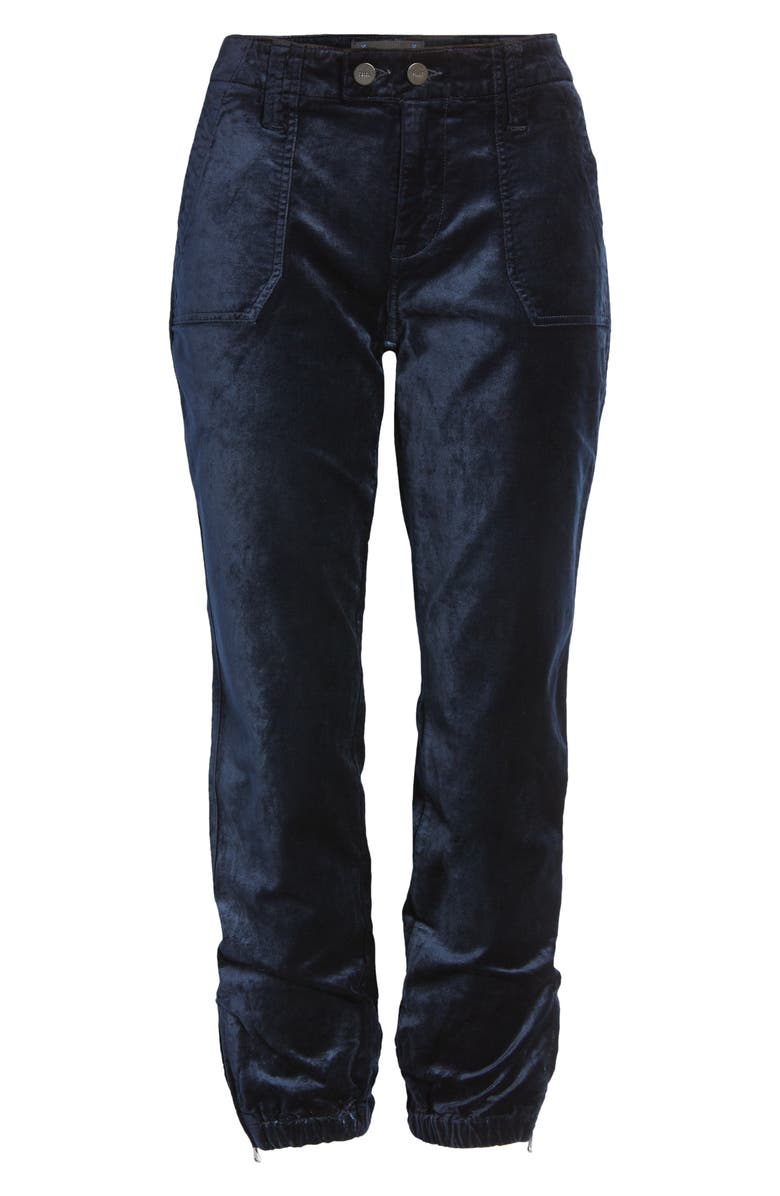 PAIGE Mayslie Velveteen Joggers, Alternate, color, Navy Overdye