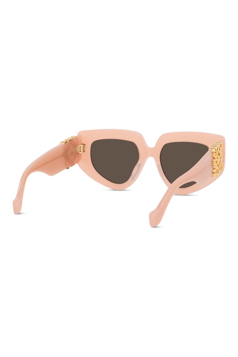 Anagram 51mm Geometric Sunglasses, Alternate, color, SHINY PINK / BROWN