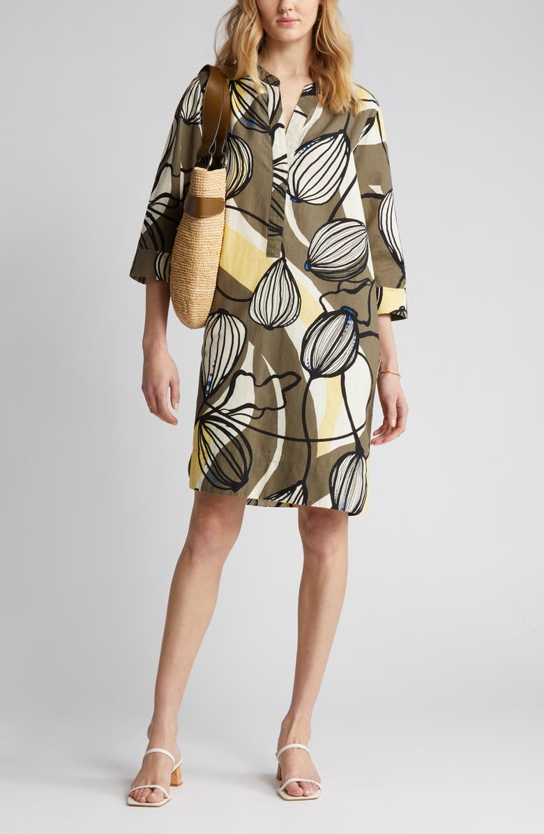 Masai Copenhagen Nokolo Print Linen Dress, Main, color,