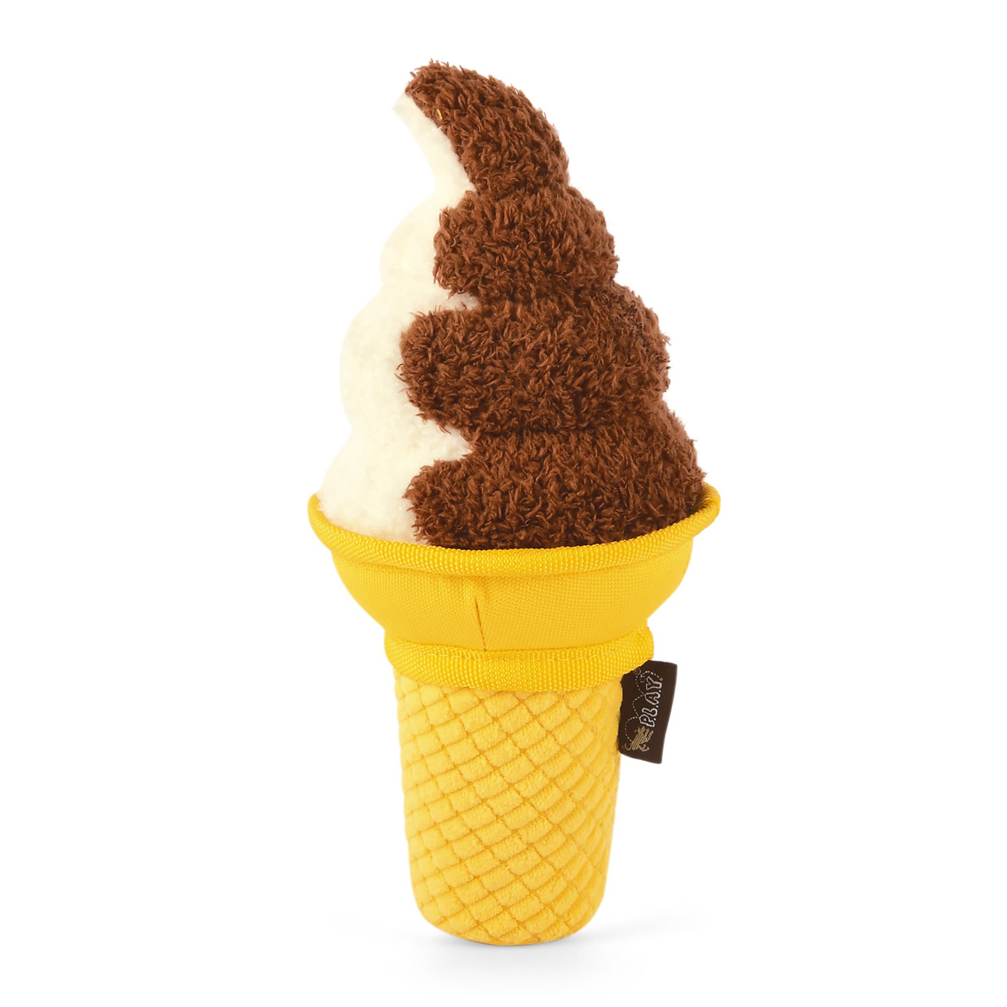 P.L.A.Y. Swirls N' Slobbers Soft Serve Dog Toy, Ice Cream Shape in Multicolored 