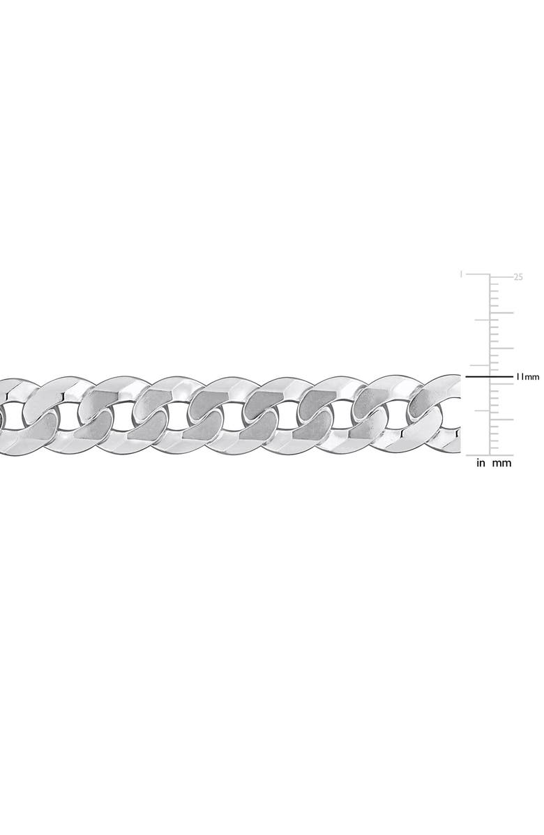 DELMAR Curb Link Bracelet, Alternate, color, Silver