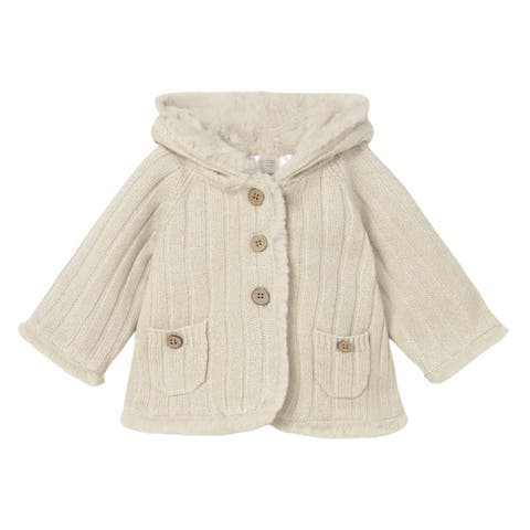 Knit Jacket with Faux Fur (Baby)