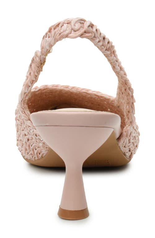 NICOLE MILLER NICOLE MILLER WOVEN RAFFIA SLINGBACK PUMP