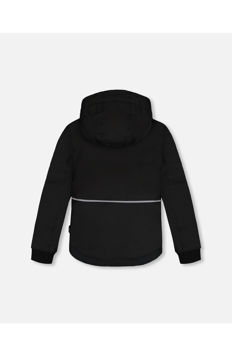 Deux par Deux Boy's Two Piece Snowsuit Black Printed Blue Bears, Alternate, color, 