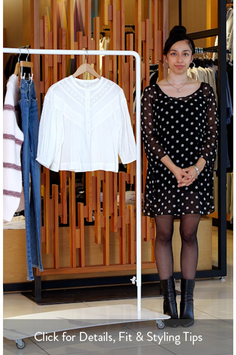 Lace Inset Woven Shirt video
