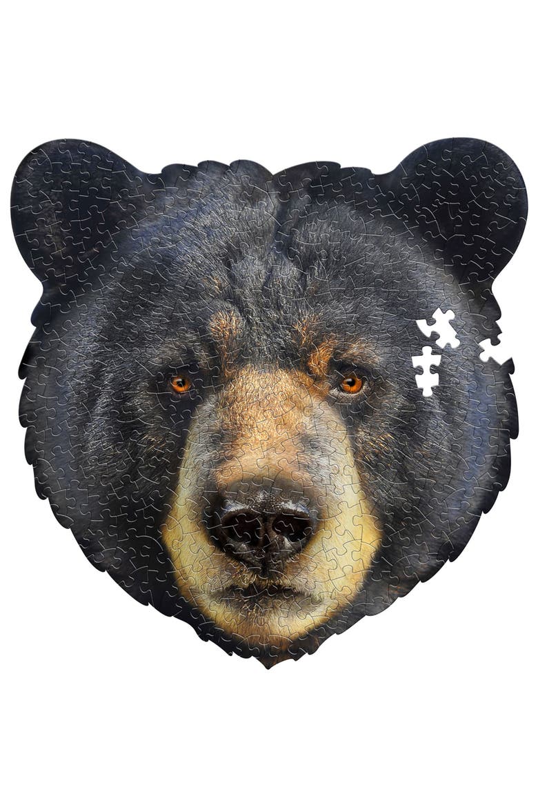 I Am Bear 300 Pieces Animal Shaped Jigsaw Puzzle, Alternate, color, Multicolored