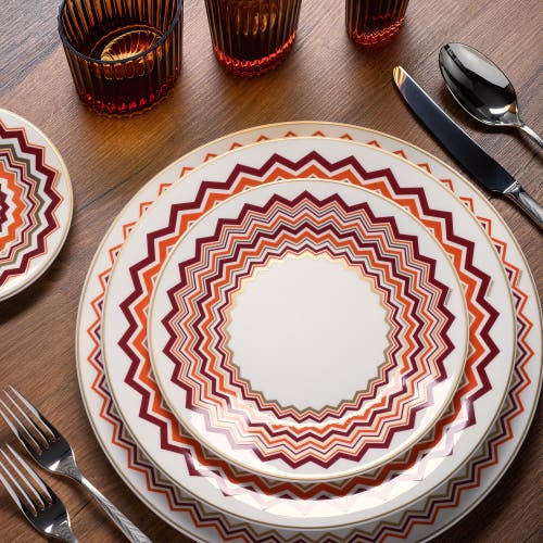Missoni Dessert Plate 2 Pcs. Set In Multi