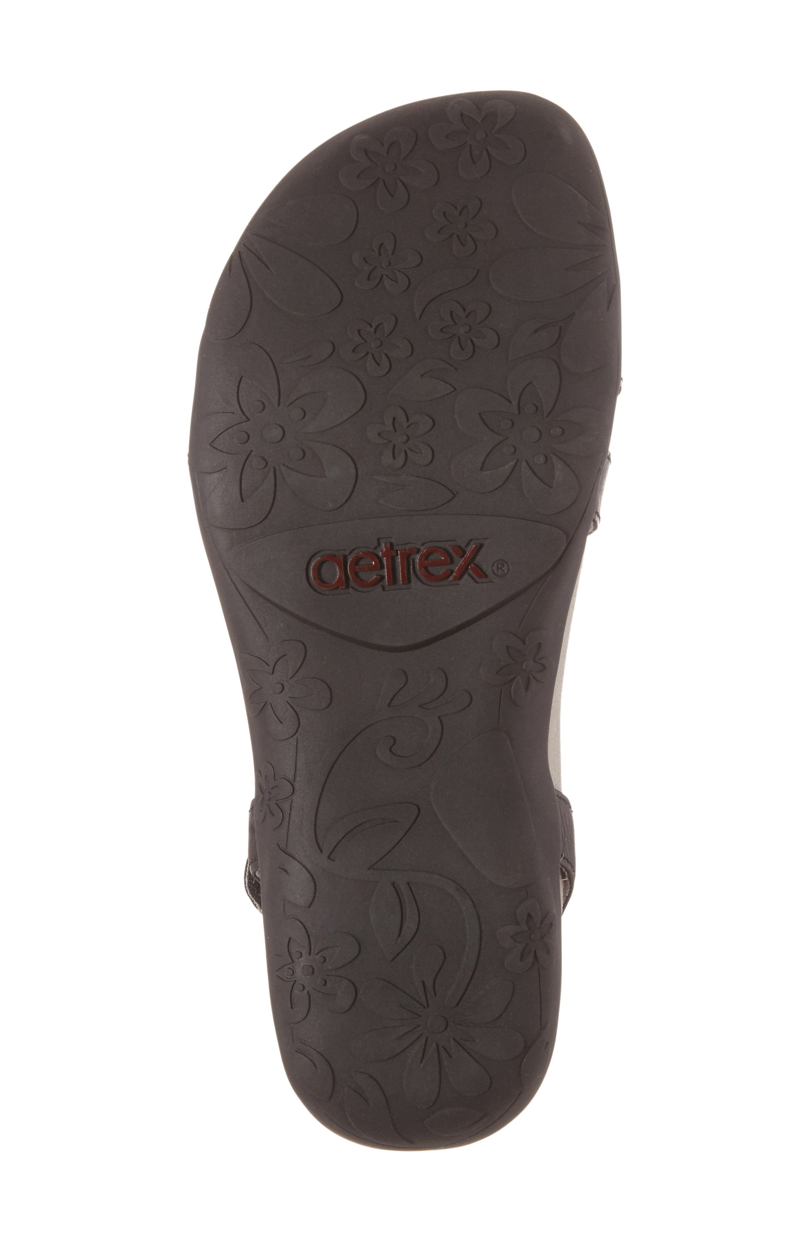 Gabby Sandal, Alternate, color, BLACK LEATHER