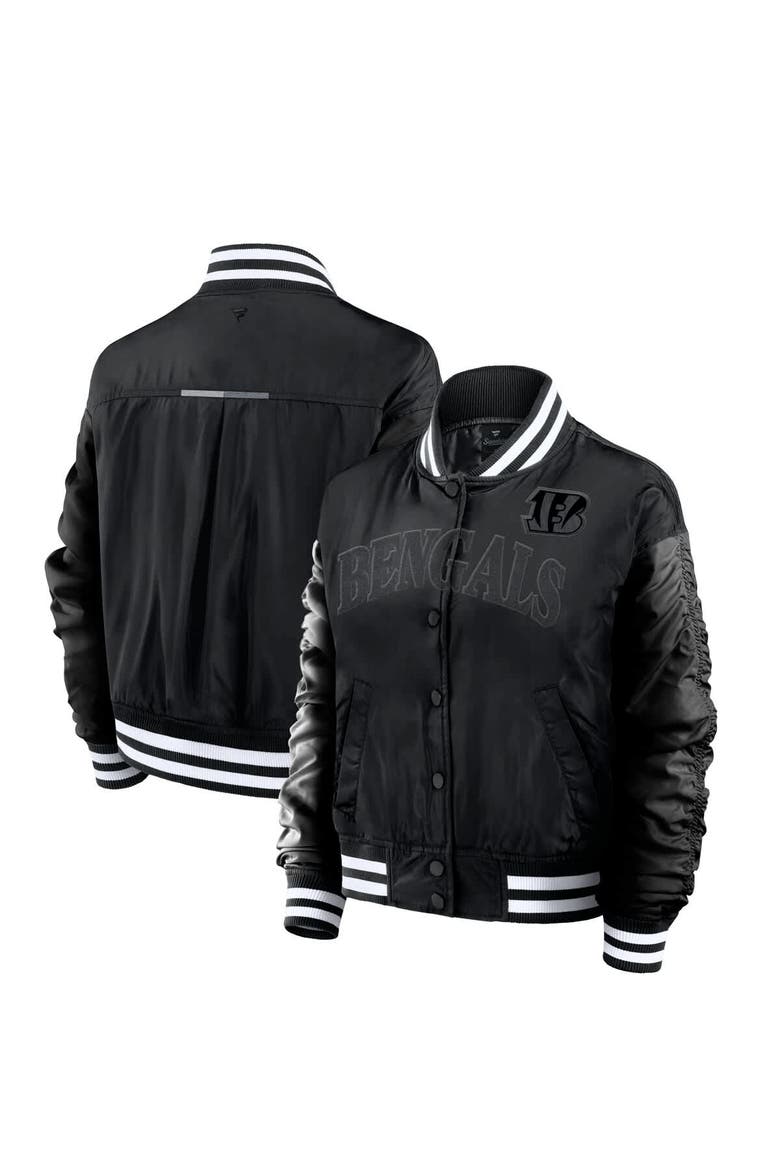 Women's Fanatics  Black Cincinnati Bengals Elements Wave Full-Snap Jacket, Main, color, Black