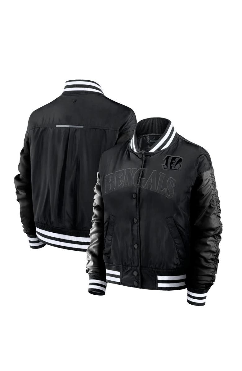 FANATICS Women's Fanatics  Black Cincinnati Bengals Elements Wave Full-Snap Jacket, Main, color, Black