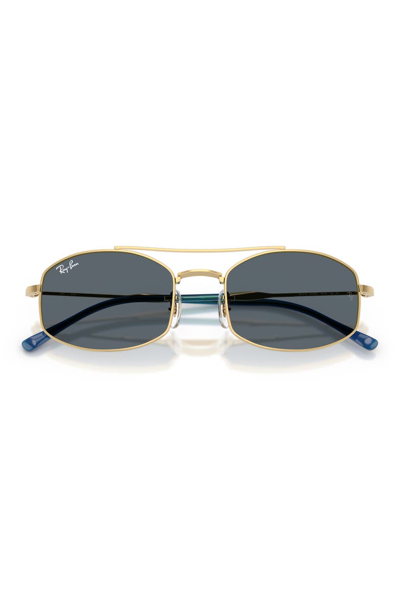 54mm Oval Sunglasses, Alternate, color, ARISTA / BLUE
