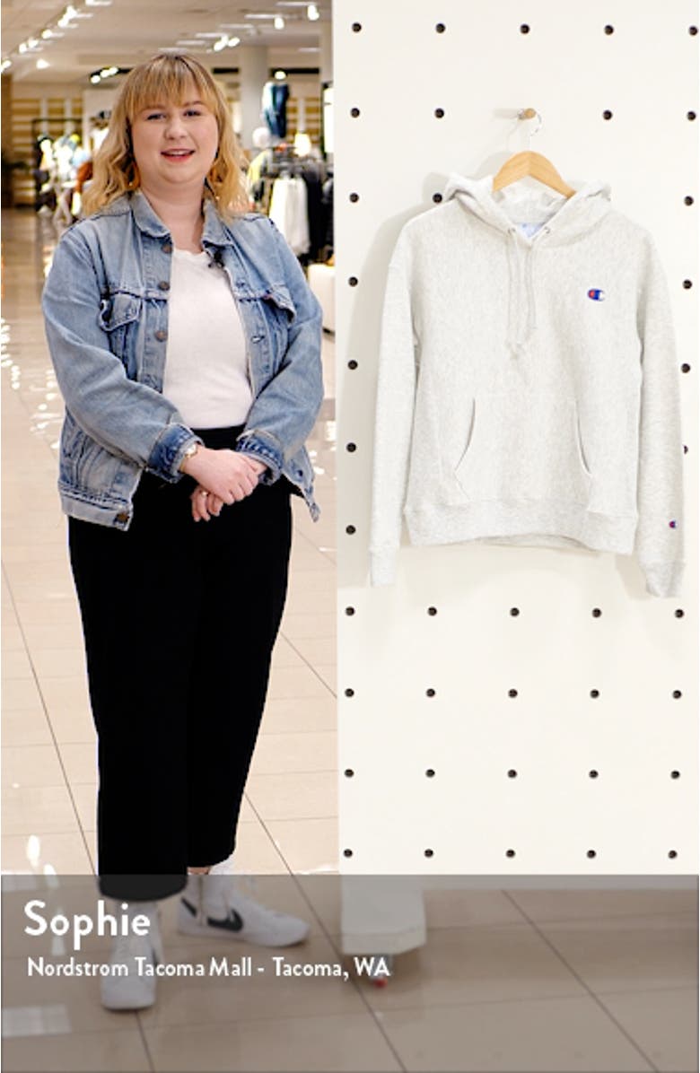 Reverse Weave<sup>®</sup> Logo Drawstring Hoodie, sales video thumbnail