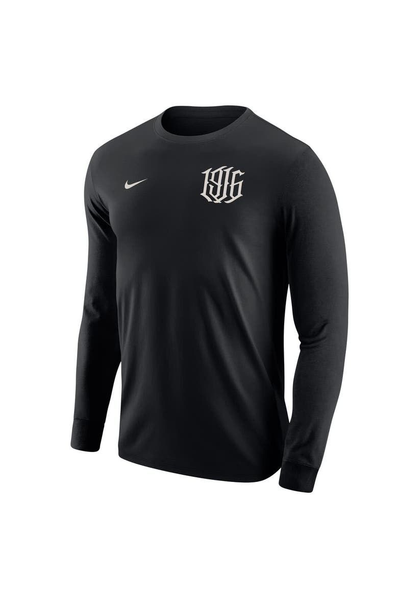 Men's Nike Black Club America CA x CA Long Sleeve T-Shirt, Alternate, color, Black