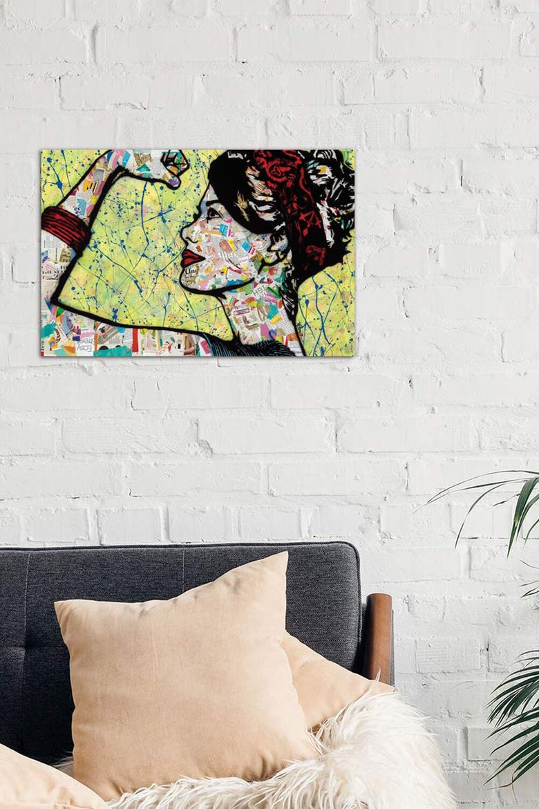 Stronger by Amy Smith Canvas Wall Art - 18" x 12", Alternate, color, MULTI