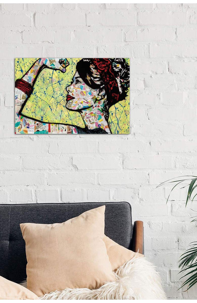 iCanvas Stronger by Amy Smith Canvas Wall Art - 18" x 12", Alternate, color, 