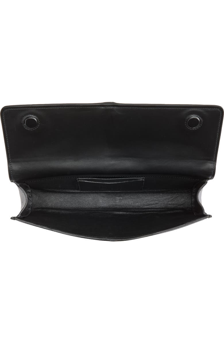 LIFFNER Belted Raffia Clutch, Alternate, color, Black