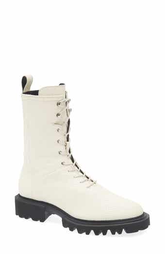 AllSaints Maren Snakeskin Embossed Leather Boot